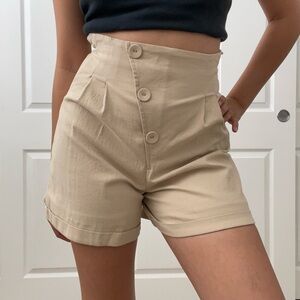 Entro high waist mini shorts